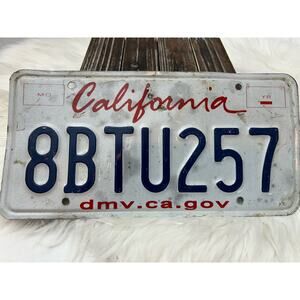 Expired License Plate California Decor Man Cave Garage